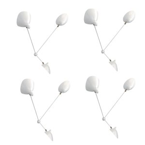 White Spider Sconces - Four 3-Arms