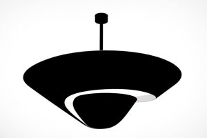 Serge Mouille Snail Ceiling Lamp - Large