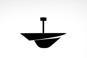 Serge Mouille Snail Ceiling Lamp - Medium