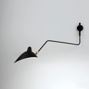 Serge Mouille Rotating Sconce - 1 Curved Arm