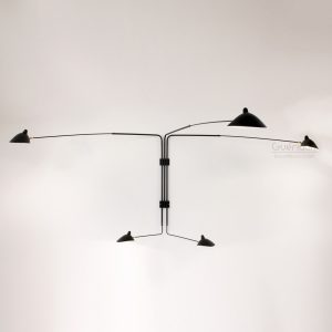 Serge Mouille Rotating Sconce - 5 Arms