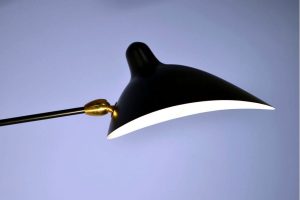 Serge Mouille Rotating Sconce - 1 Curved Arm