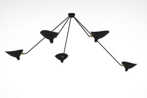 Serge Mouille Spider Ceiling Lamp - 5 Arms